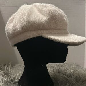 Winter White Solid Baker’s Boy Newsboy Cabbie Cap Hat